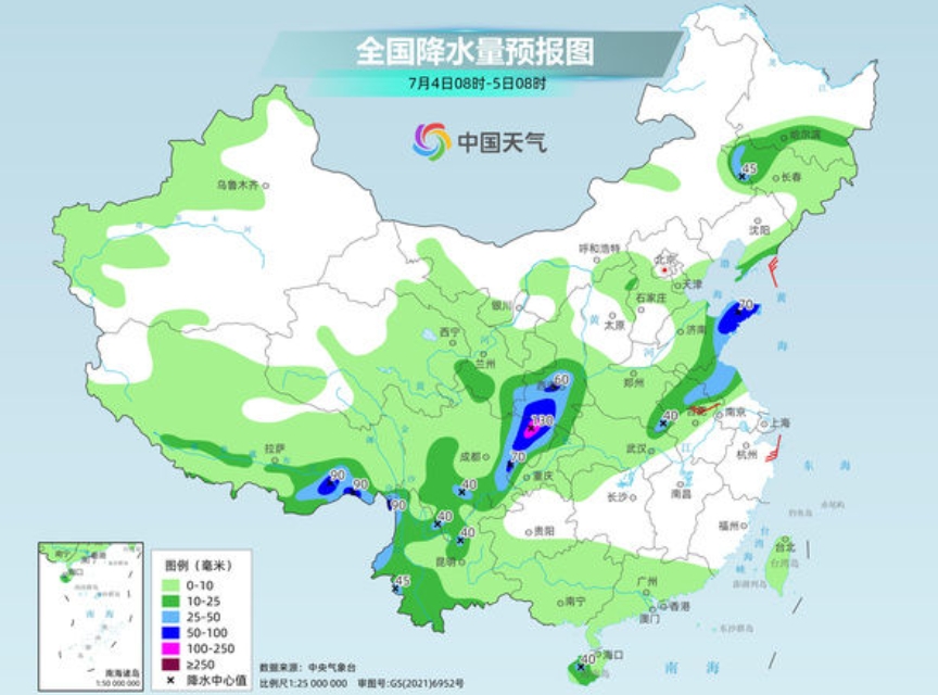 主雨帶北抬！河南山東等地有較強(qiáng)降雨 南方高溫悶熱天氣加強(qiáng)